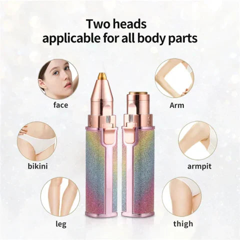 Rechargeable 2 in 1 Hair Remover Trimmer For Women