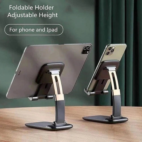 360° Foldable, Adjustable, Universal Mobile Stand | Flexible Mobile Holder - METAL BASE