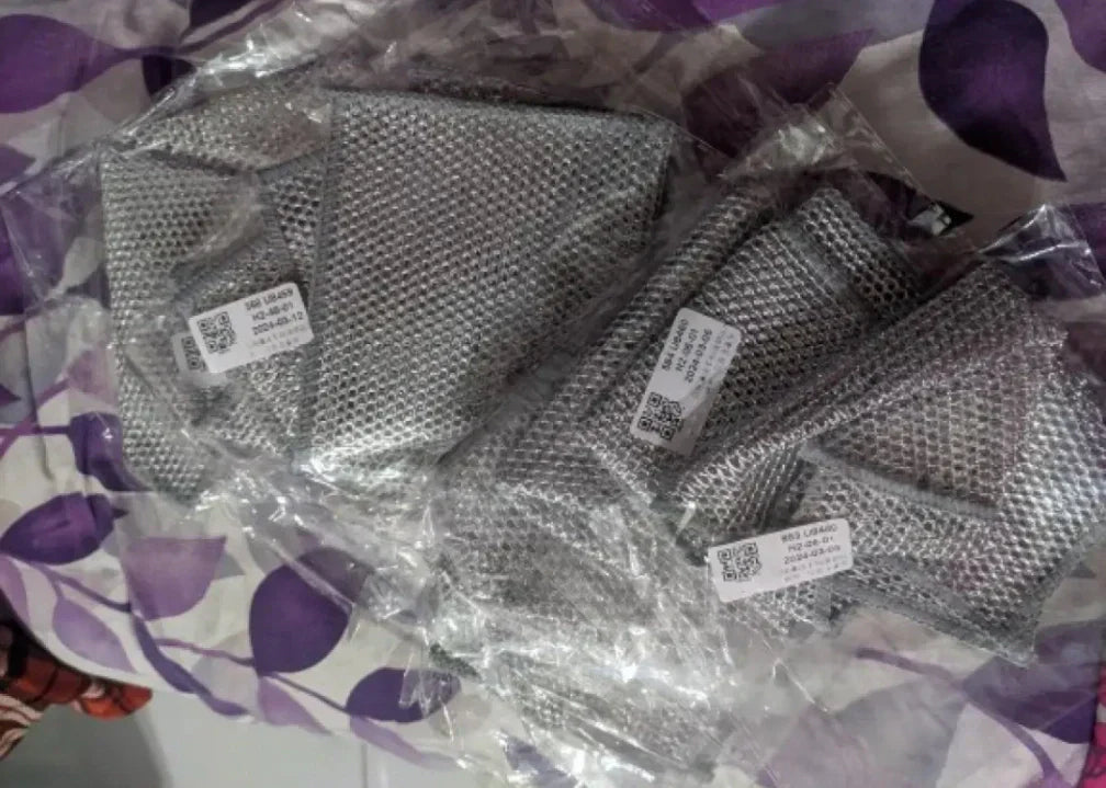 MULTIPURPOSE WIRE DISHWASHING RAGS FOR WET AND DRY - PACK OF 5