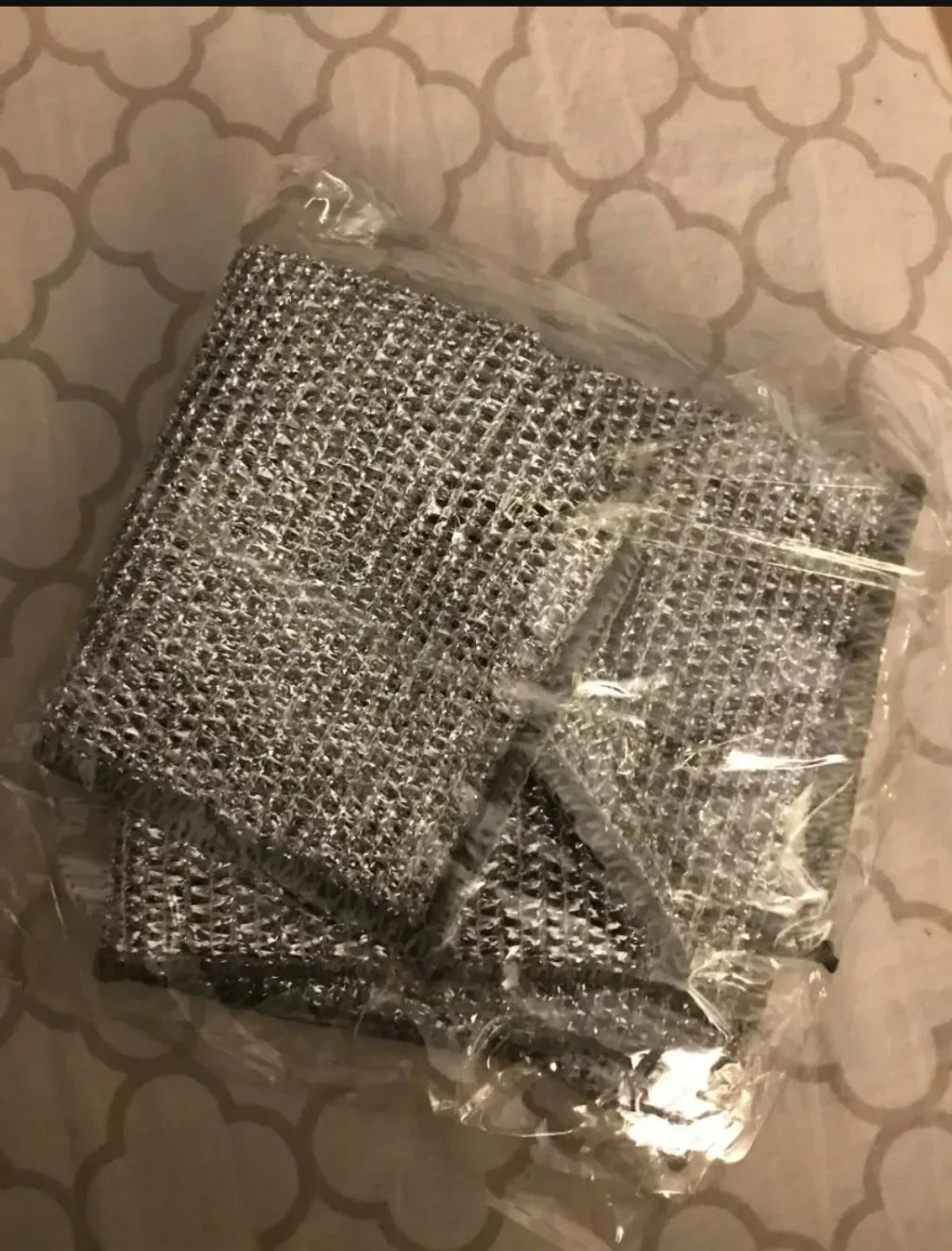 MULTIPURPOSE WIRE DISHWASHING RAGS FOR WET AND DRY - PACK OF 5