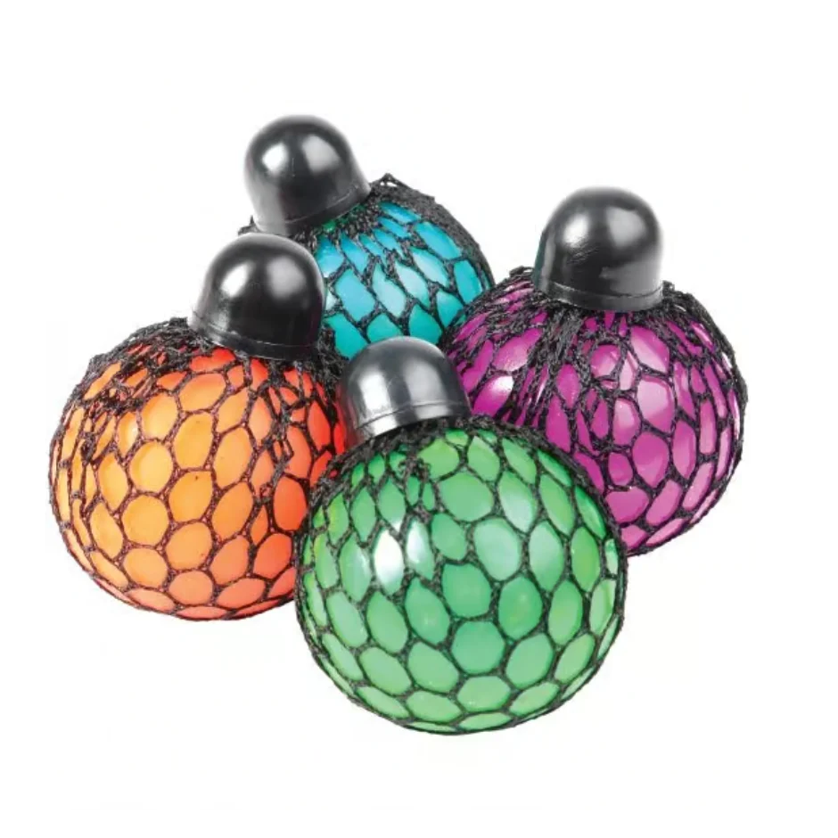 Anti Stress Squishy Mesh Rainbow Ball