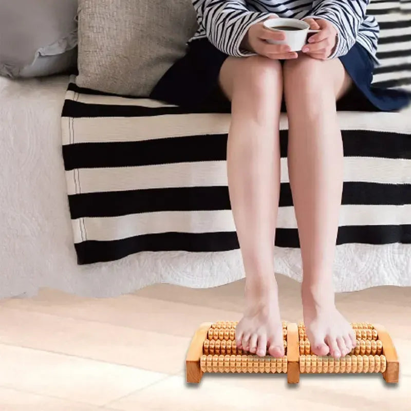 Wooden Pain Relief Foot Massager