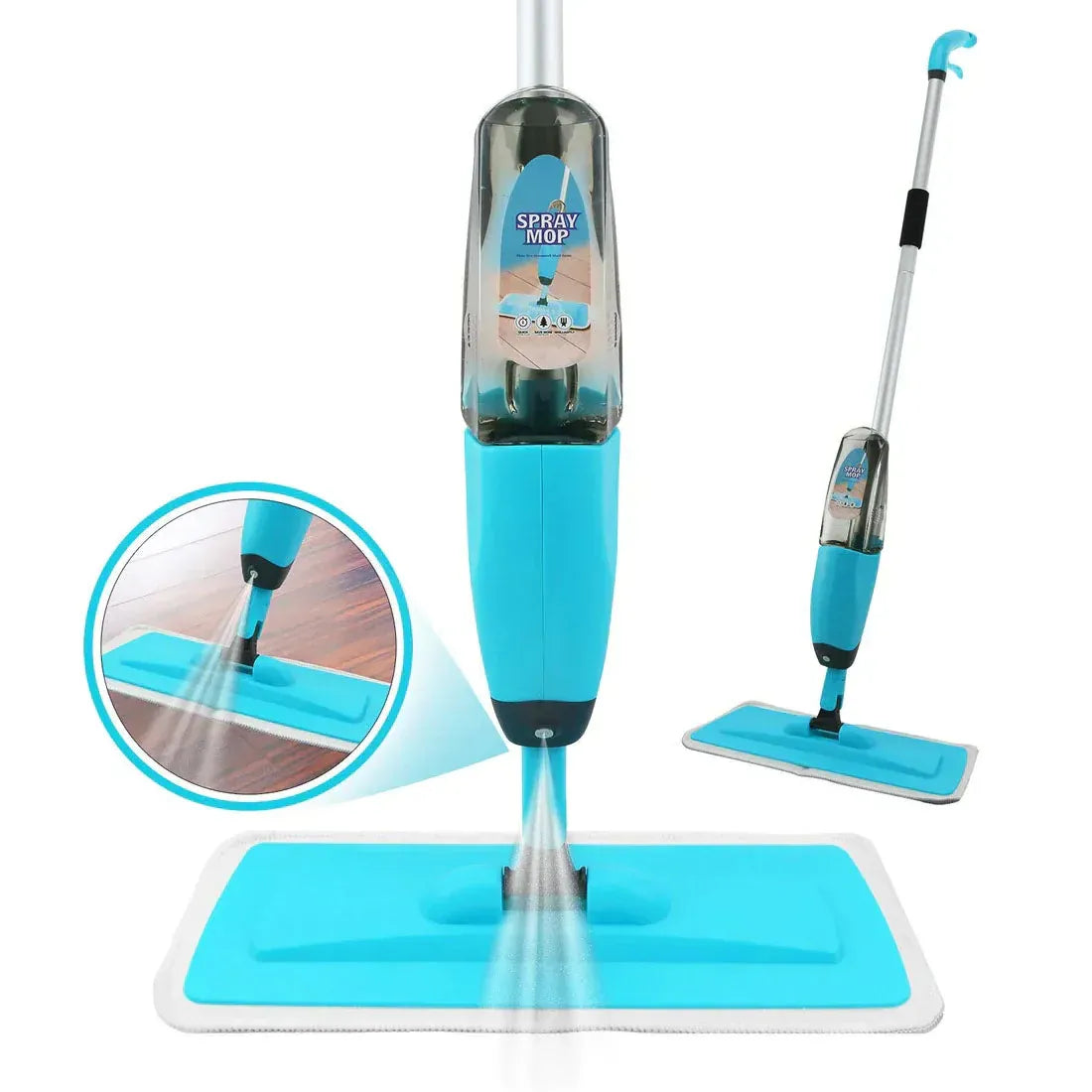 Floor cleaning Spray Mop With Replaceable Microfiber Pad